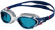 Speedo biofuse 2.0 zwembril - ergonomische duikbril volwassenen - anti condens uv-bescherming - professionele zwembril met drukknopsluiting - superzachte afdichting - blauw wit