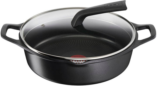 Tefal robusto - braadpan - ø28 cm - inclusief deksel - inductie - duurzaam