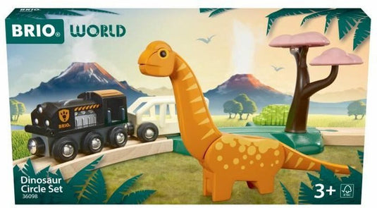 Brio treinbaan cirkel - dinosaurus - 12-delig