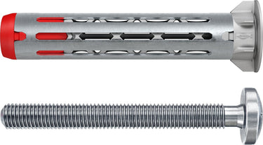 Fischer hollewandplug duohm 4×55 s ph pz - universele hollewandplug met pz bolkopschroef - 25 stuks