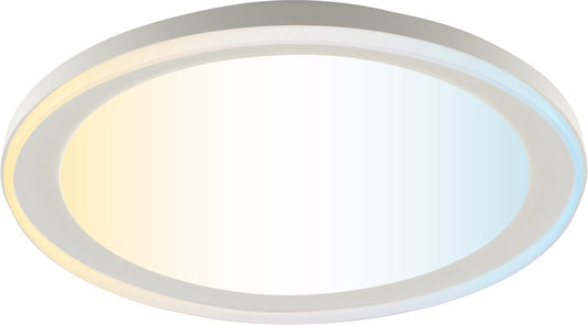 Brilliant pederson - plafondlamp - led 10w - cct - 3000k-6500k - dimbaar - nachtlicht - timer - afstandsbediening - wit