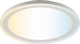 Brilliant pederson - plafondlamp - led 10w - cct - 3000k-6500k - dimbaar - nachtlicht - timer - afstandsbediening - wit