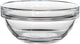 Luminarc empilable schaal - ø 7,5 cm - helder - set-6