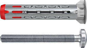 Fischer hollewandplug duohm 6×55 s ph tx - universele hollewandplug met torx bolkopschroef - 25 stuks