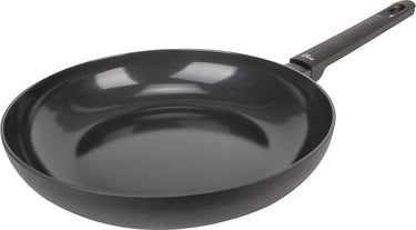 Cosy trendy full black - koekenpan - ø 28cm x 5,5cm - pfas-vrij – inductie koekenpan - vaatwasserbestendig – snelle opwarming – koudgrepen - zonder deksel - zwart