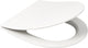 Plieger nola kansas slim toiletbril - d-vorm wc bril - duroplast - wit - met deksel - softclose - rvs bevestiging