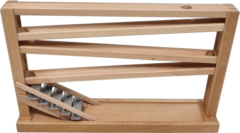 Load image into Gallery viewer, Playwood beukenhouten knikkerbaan kogelbaan met klokkenspel van beukenhout voor 16 mm knikkers (excl knikkers) marble game

