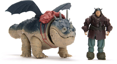 Dreamworks dragons how to train your dragon - hoe tem je een draak - gronkel en vissenpoot - viking duo actiefiguren - speelgoed