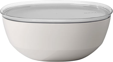 Mepal serveerschaal met deksel silueta - 5000 ml - saladeschaal - nordic white