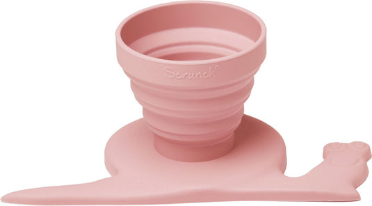 Scrunch regenwatermeter - roze - opvouwbaar - recycleerbaar