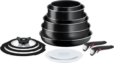 Tefal ingenio easy cook clean - pannenset - 13-delig - niet geschikt voor inductie - stapelbaar - afneembare handgreep