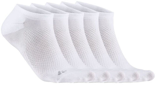 Craft active footies 5-pack unisex sportsokken - wit