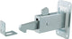 Merkloos sans marque deurvastzetter met muurplaat, verzinkt, 120x67x7 mm