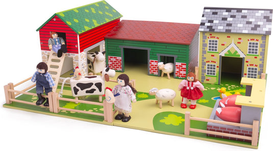 Tidlo houten boerderij met erf