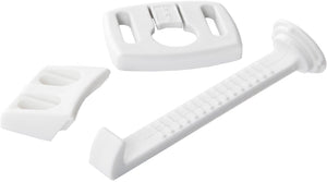 Jippie's jippie draaihaakjes voor kastjes en lades – babyveiligheid – 4 stuks – wit