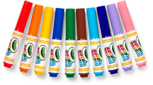 Crayola - color wonder - viltstiften - 10 mini viltstiften magisch kleuren zonder knoeien
