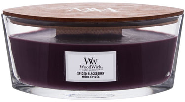 Woodwick heartwick flame ellipse geurkaars - spiced blackberry - 50 branduren