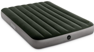 Intex full dura-beam downy luchtbed met ingebouwde voetpomp - 191x137x25 cm