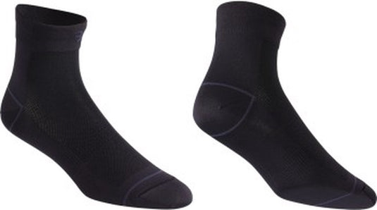 Bbb cycling fietssokken zwart - 2 paar - lengte: 10cm - duurzame wielrensokken zomer - maat 39 43 - fietssokken heren en dames - combifeet bso-06
