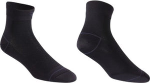 Bbb cycling fietssokken zwart - 2 paar - lengte: 10cm - duurzame wielrensokken zomer - maat 39 43 - fietssokken heren en dames - combifeet bso-06 39-43