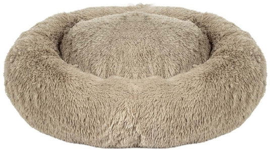 Duvo plus snug - donut bed - beige - s - 50x50x13cm - wasbaar