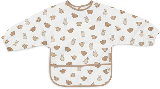 Jollein slabbetjes waterproof met mouw - 1 stuk - 75 cm - miffy and friends