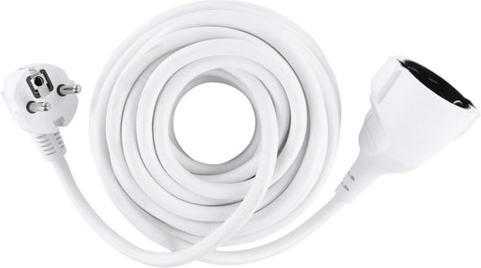 Q-link verlengsnoer - randaarde - h05vv-f - 3 x 1.5 mmâ² - wit - 10 m