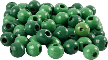 Creativ company cc houten kralen 12 mm groen 40 stuks