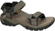 Teva m terra fi 5 universal leren heren sandalen - donkergrijs