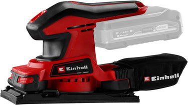 Einhell accu vlakschuurmachine tc-os 18 187 li solo - power x-change - 18 v li-ion - schuuroppervlak: 187 x 97 mm - incl. 1x vel schuurpapier - excl. accu en lader