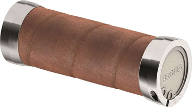 Brooks handvatten slender leather grips 100mm aged