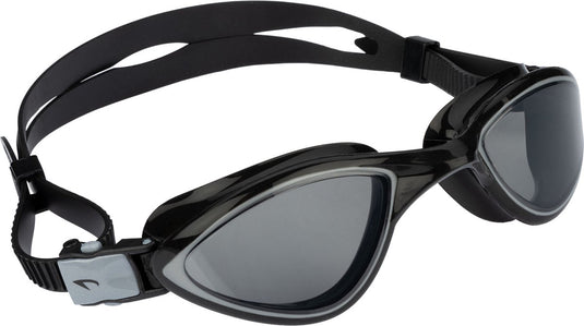Avento zwembril flex - curved wide view - zwart - verstelbaar - anti-condens uv-bescherming