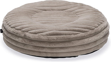 Designed by lotte reza hondenkussen - rond - dikke ribstof - beige - 65x65x16 cm