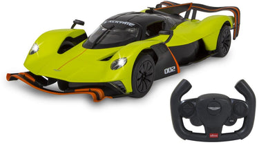 Jamara rc voertuig auto - 402168 rc sport auto aston martin valkyrie amr pro - licht groen - 2,4ghz rc model kant en klaar - 1:14 bestuurbare auto