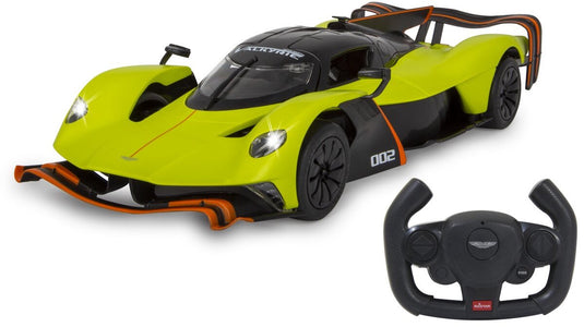 Jamara rc voertuig auto - 402168 rc sport auto aston martin valkyrie amr pro - licht groen - 2,4ghz rc model kant en klaar - 1:14 bestuurbare auto