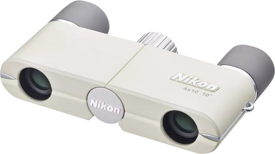 Nikon 4x10 compacte verrekijker - kleur ivory white