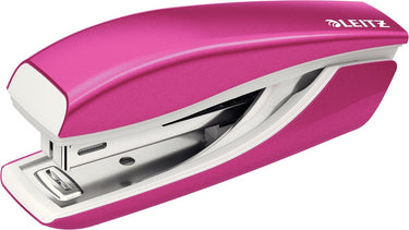 Leitz wow mini nietmachine - capaciteit van 10 vel - inclusief nietjes - voor kantoor en thuiswerken - ideaal voor thuiskantoor - roze