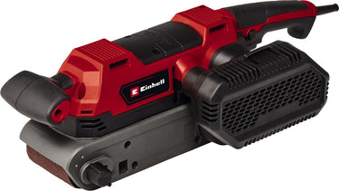 Einhell elektrische bandschuurmachine te-bs 850 e - 850 w - 200-400 t min -schuuroppervlak: 140x75 mm - bandgrootte: 533x75 mm - incl. stofopvangbak en 3x schuurband (k80)