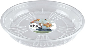 Elho uni-schotel rond 33 - schotel voor binnen buiten - ø 32.0 x h 4.2 cm - transparant