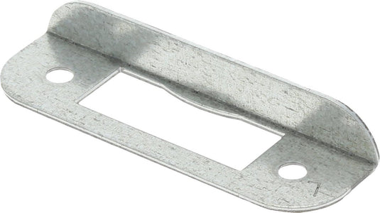 Nemef hoeksluitplaat - afgerond - 80 x 24 x 12 mm (lxbxh b+lip) - staal verzinkt - hp1255