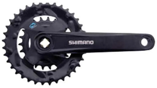 Shimano fc-m315-2 crankstel 36-22t - 170 mm - 2x7 8-speed - mtb trekking - zwart