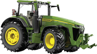 Wiking 077859 john deere 8r 410 modeltractor, 1:32, metaal kunststof, vanaf 14 jaar, vele functies, motorkap kan open, beweegbare bovenste en onderste schakel