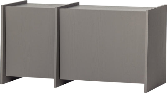 Woood brock tv meubel 102 cm - essen fineer - warmgrijs - 53x102x44