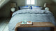 Riviera maison rivièra maison emery dekbedovertrek - eenpersoons - 140 x 200 220 cm - blauwgrijs