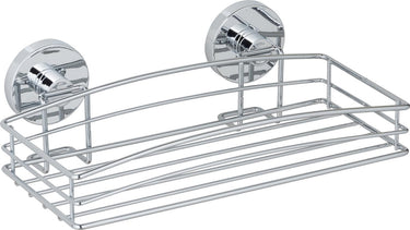Wenko vacuum-loc doucherek chroom 26x15cm - douchemand - bevestigen zonder boren