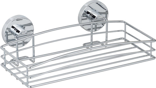 Wenko vacuum-loc doucherek chroom 26x15cm - douchemand - bevestigen zonder boren