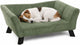 Flamingo hondenbed – sofa hond – sofa kat – damario rechthoekig groen – 62,5 x 43 x 25 cm – houten pootjes
