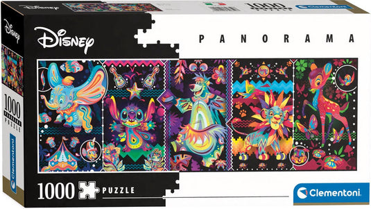 Clementoni - puzzel - 1000 stukjes - panorama prinsessen - puzzel voor kinderen