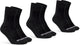 Gripgrab - lightweight sl 3pack performance zomer fietssokken 3 paar coolmax wielersport sokken regular cut - zwart - unisex - maat l (44-47)