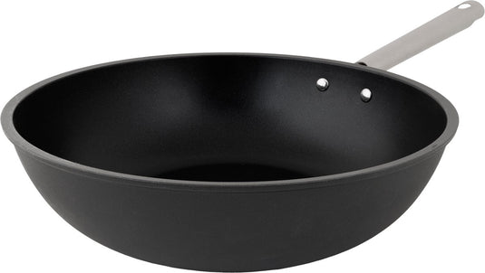 Cosy trendy ecodura wokpan - ø28cm - pfas-vrij - inductie wokpan - snelle opwarming - zonder deksel - zwart